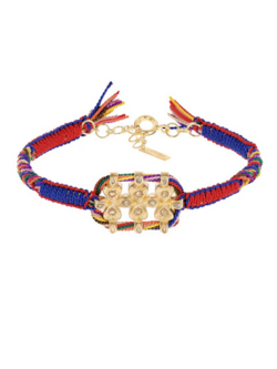 MARIE LAURE CHAMOREL No. 906 Bracelet - Gold Red Navy