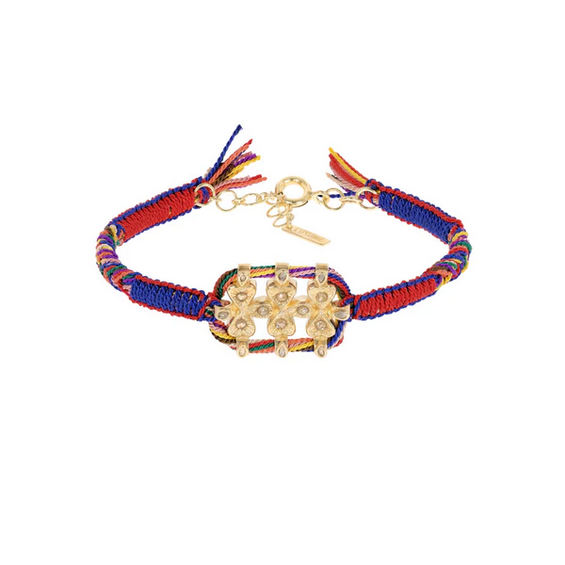 MARIE LAURE CHAMOREL No. 906 Bracelet - Gold Red Navy