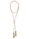 MARIE LAURE CHAMOREL No. 359 Lariat Necklace - Gold Grey