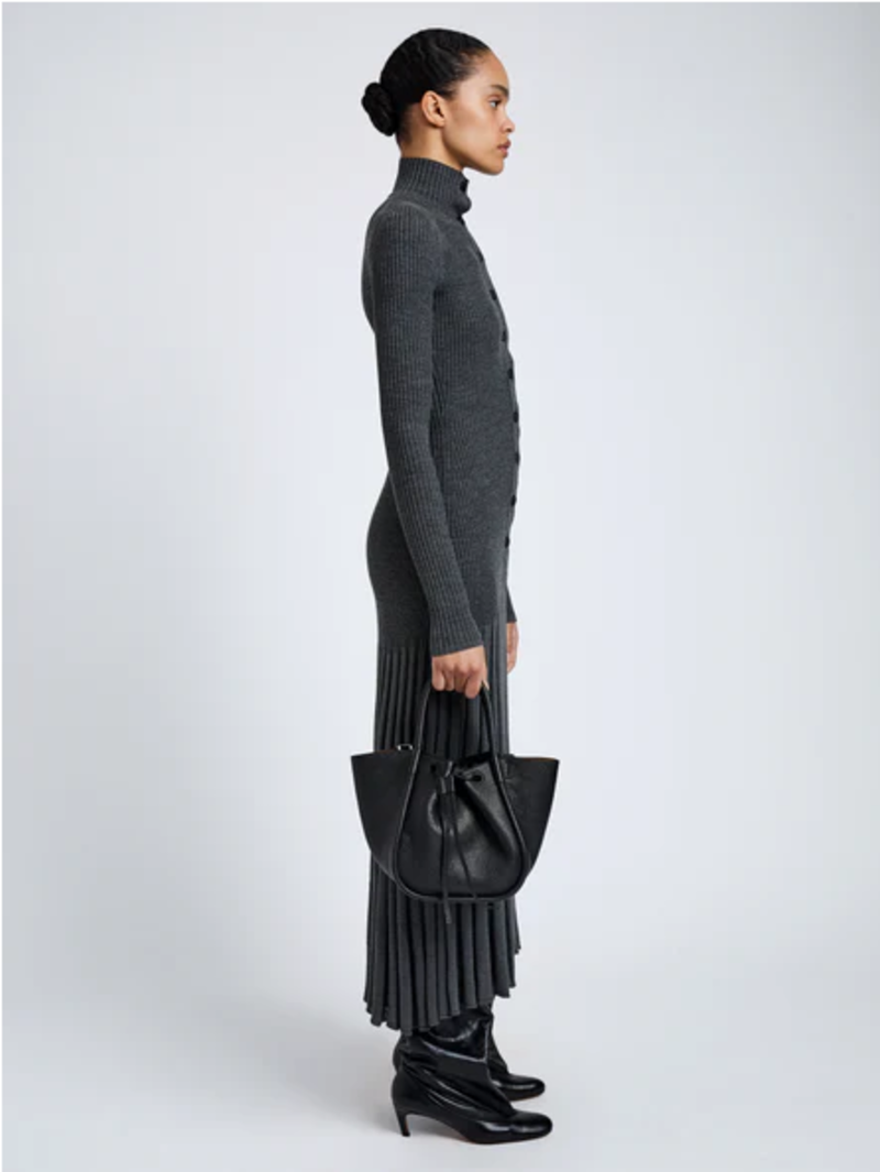 PROENZA SCHOULER Small Ruched Tote - Pebbled Black