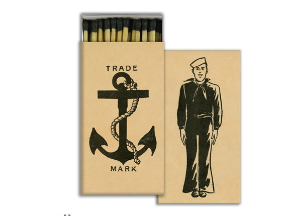 JOHN DERIAN John Derian Co. Matches - Sailor & Anchor