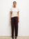 LESET Margo Tapered Pocket Pant - Chocolate