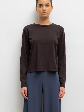 LESET The Margo Long Sleeve - Chocolate