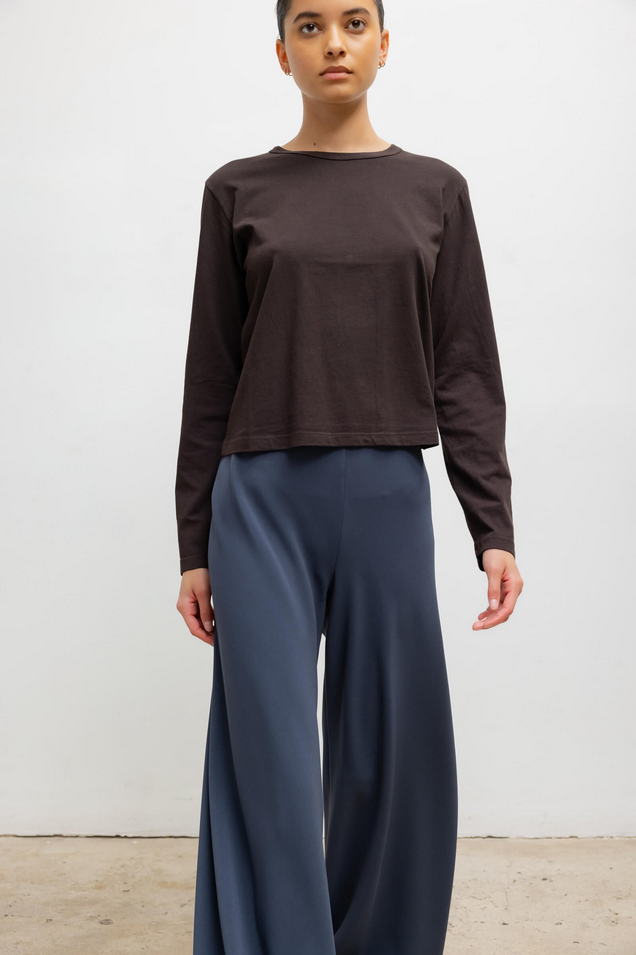 LESET The Margo Long Sleeve - Chocolate