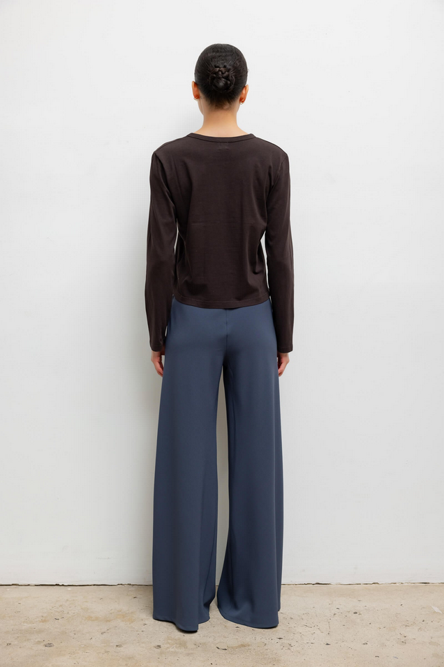 LESET The Margo Long Sleeve - Chocolate