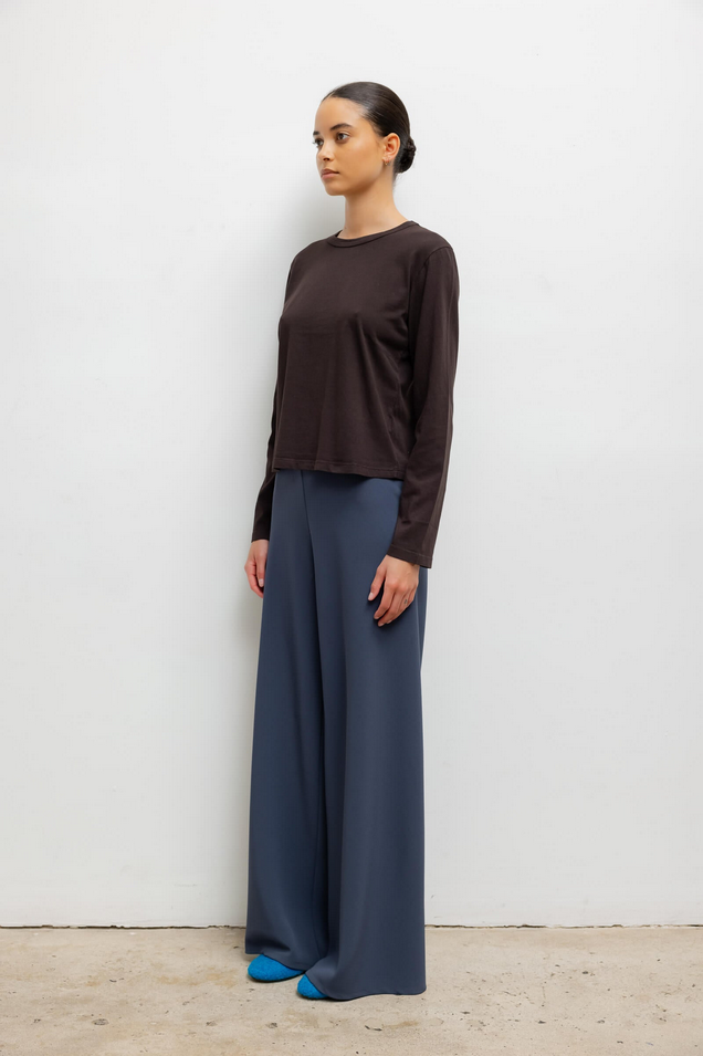 LESET The Margo Long Sleeve - Chocolate