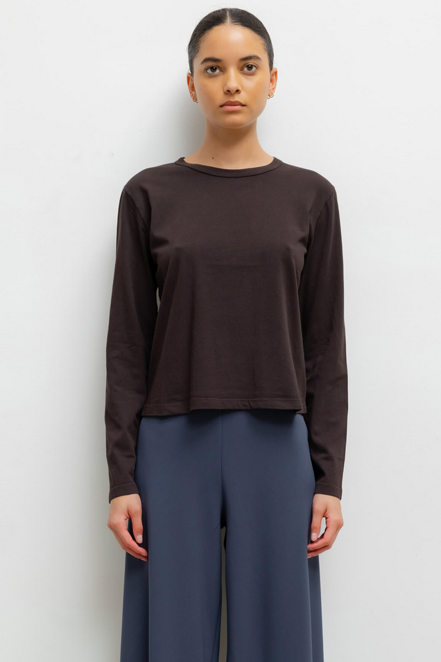 LESET The Margo Long Sleeve - Chocolate