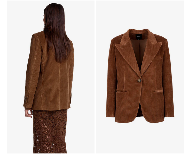 SMYTHE 90's Blazer - Toffee Corduroy