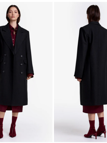 SMYTHE DB Topcoat - Carbon Herringbone