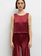 LESET Barb Crop Sleeveless Top - Bordeaux