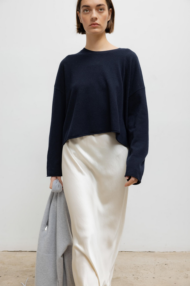 LESET Zoe Crew Sweater - Midnight