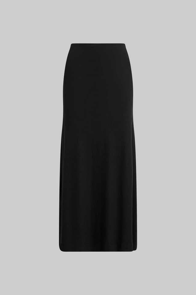 LESET Lauren High Waist Midi Skirt - Black