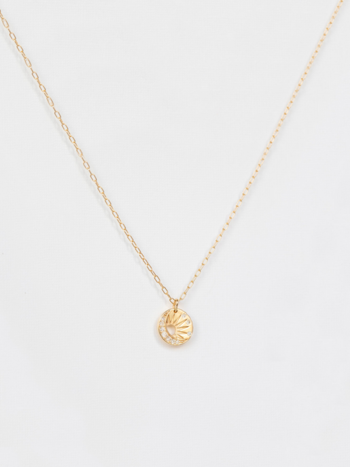 CELINE DAOUST Little Sun and Moon Diamond Necklace
