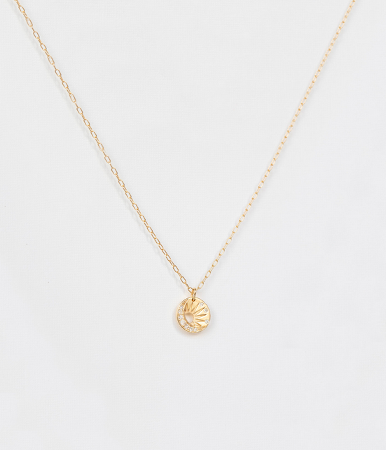 CELINE DAOUST Little Sun and Moon Diamond Necklace