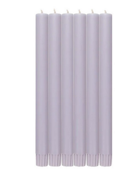 BRITISH COLOUR STANDARD Eco Dinner Candle Set of 6 - Verbena Mauve
