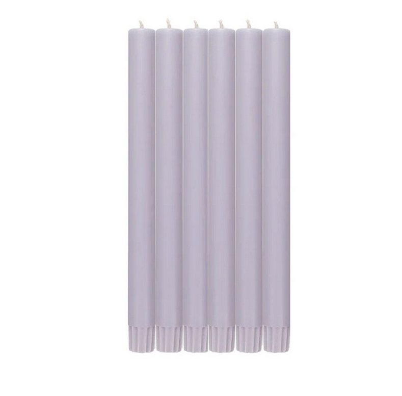 BRITISH COLOUR STANDARD Eco Dinner Candle Set of 6 - Verbena Mauve