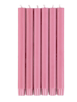 BRITISH COLOUR STANDARD Eco Dinner Candle Set of 6 - Neyron Rose