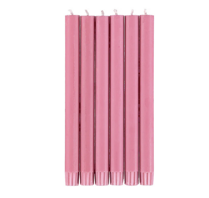 BRITISH COLOUR STANDARD Eco Dinner Candle Set of 6 - Neyron Rose
