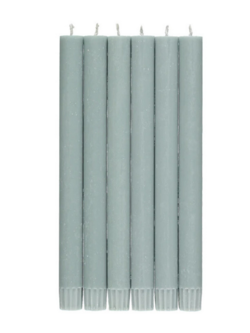 BRITISH COLOUR STANDARD Eco Dinner Candle Set of 6 - Opaline Green