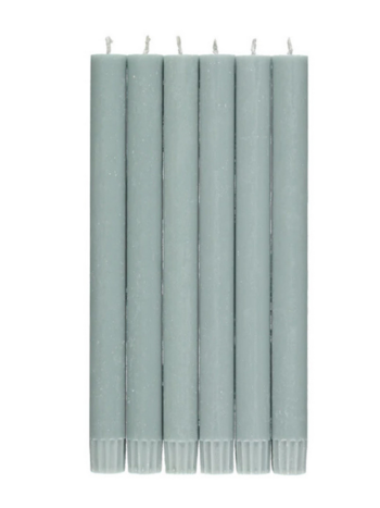 BRITISH COLOUR STANDARD Eco Dinner Candle Set of 6 - Opaline Green