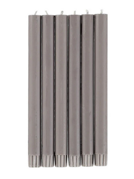 BRITISH COLOUR STANDARD Eco Dinner Candle Set of 6 - Fawn