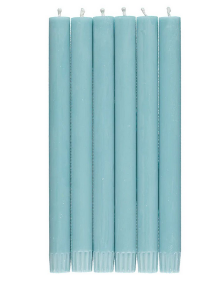BRITISH COLOUR STANDARD Eco Dinner Candle Set of 6 - Powder Blue
