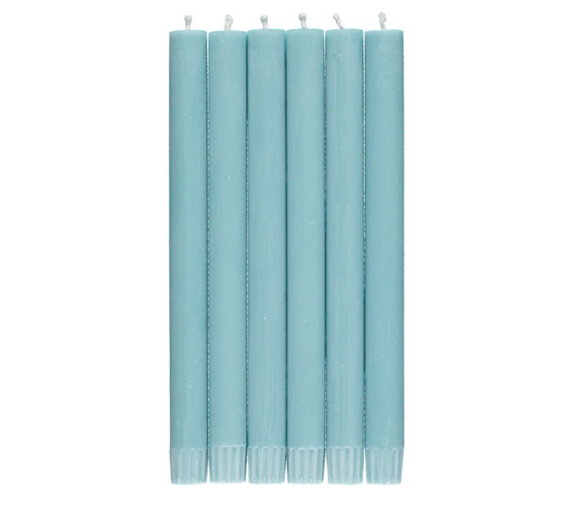 BRITISH COLOUR STANDARD Eco Dinner Candle Set of 6 - Powder Blue