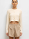LESET Lauren Crop Cardigan II - Vanilla