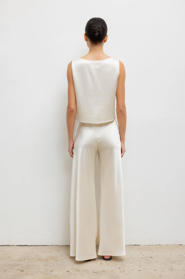 LESET Barb Bias Pant - Creme