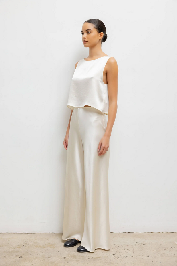 LESET Barb Bias Pant - Creme