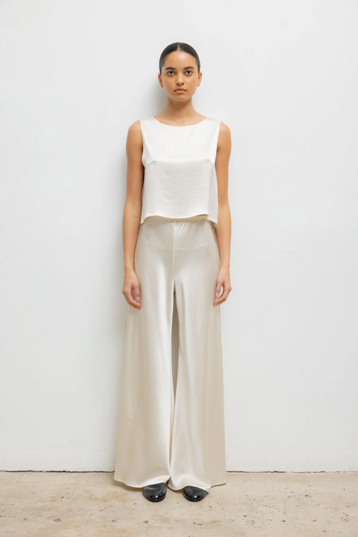 LESET Barb Bias Pant - Creme