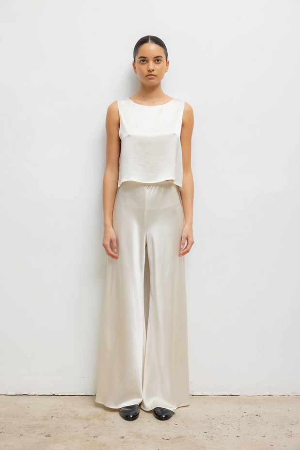 LESET Barb Bias Pant - Creme