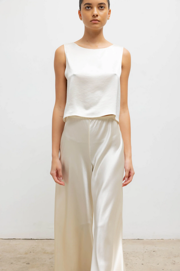 LESET Barb Bias Pant - Creme