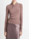 VINCE Fixed Wrap Long-Sleeve Top - Smoky Berry