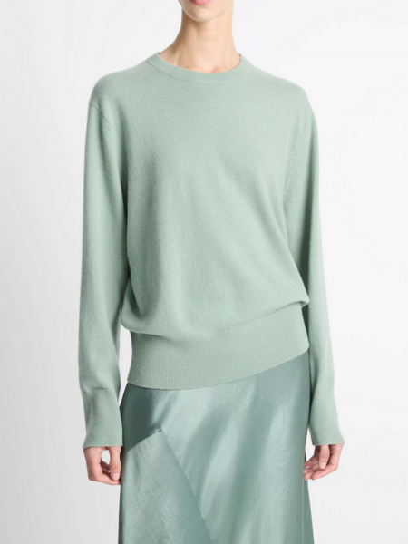 VINCE Cashmere Crew Neck Sweater - Pistacchi