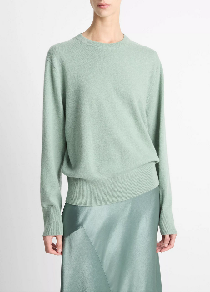 VINCE Cashmere Crew Neck Sweater - Pistacchi