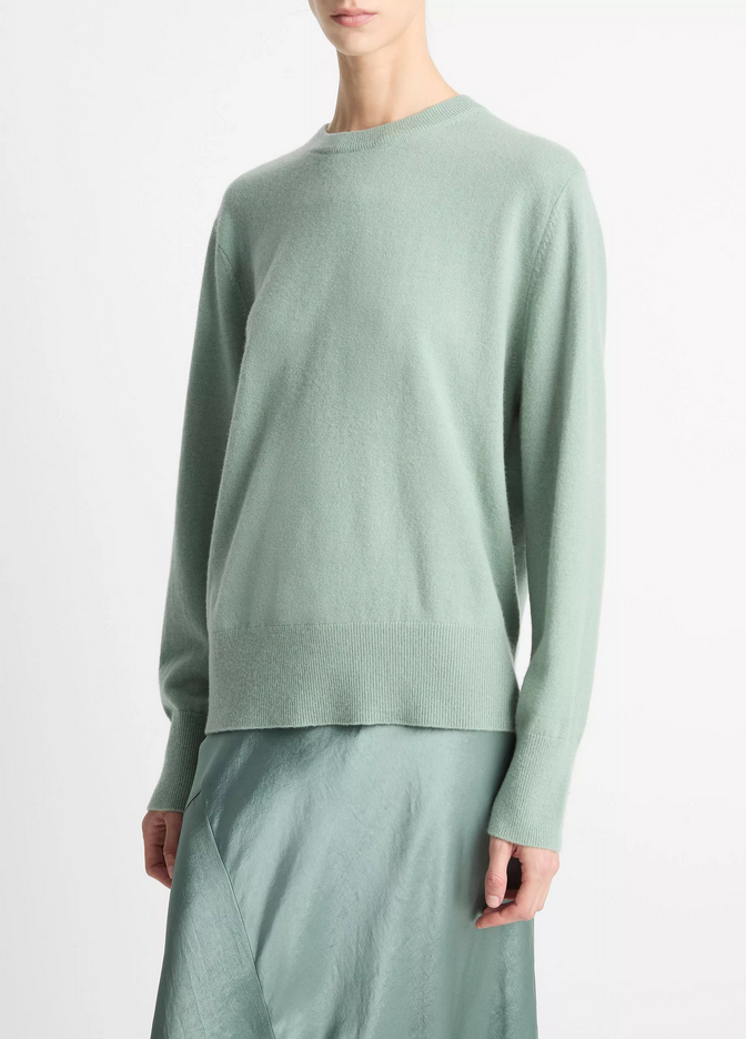 VINCE Cashmere Crew Neck Sweater - Pistacchi