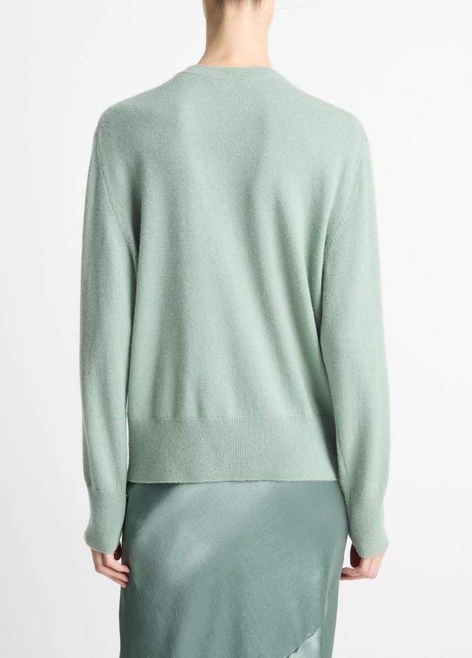 VINCE Cashmere Crew Neck Sweater - Pistacchi