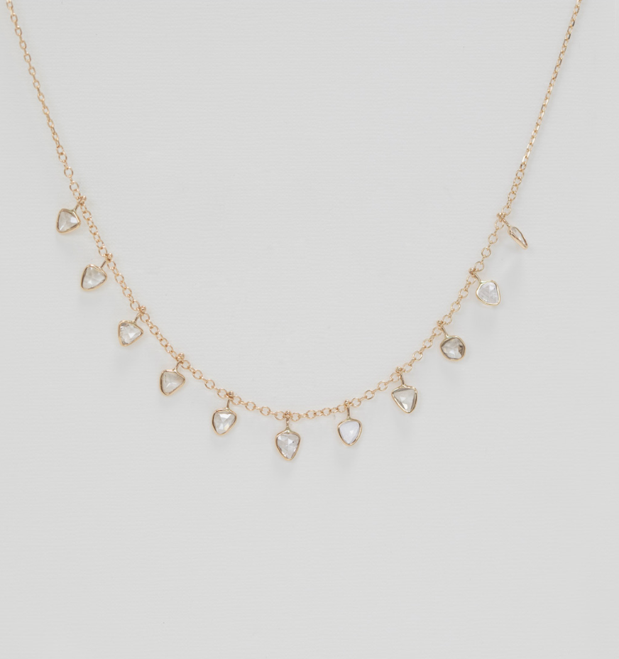 CELINE DAOUST Rosecut Diamond Multi Necklace