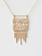 CELINE DAOUST White Sapphire and Diamond Eye Plate Necklace