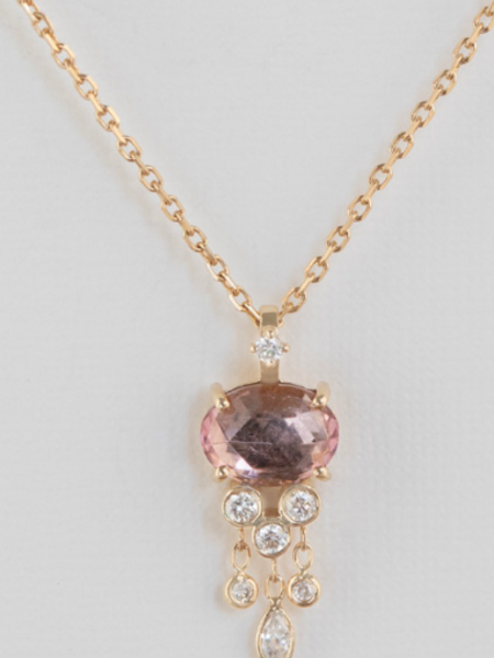 CELINE DAOUST OOAK Tourmaline Jellyfish Diamond Necklace
