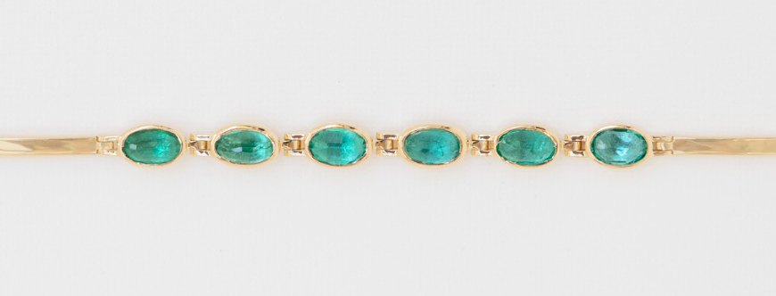 CELINE DAOUST OOAK Multi Emerald Bracelet