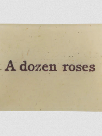 JOHN DERIAN 3.5 x 5" Tiny Tray - A Dozen Roses