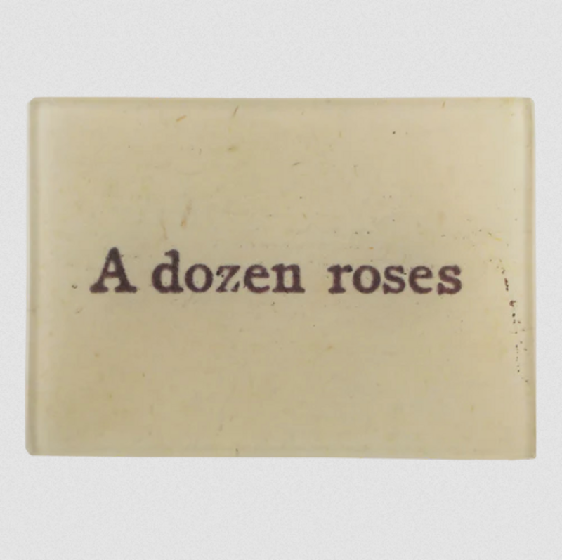 JOHN DERIAN 3.5 x 5" Tiny Tray - A Dozen Roses
