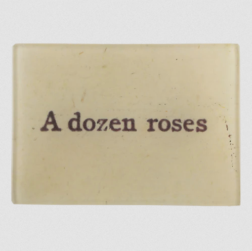 JOHN DERIAN 3.5 x 5" Tiny Tray - A Dozen Roses