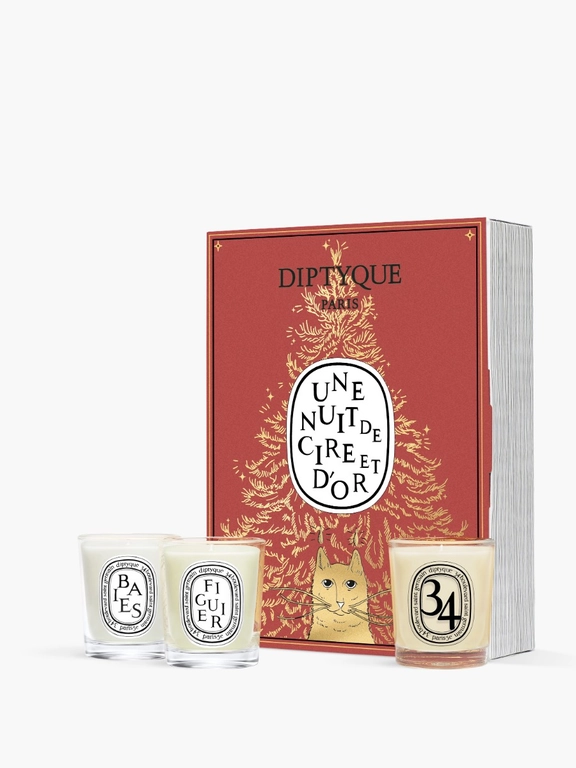 DIPTYQUE Holiday 2025 - Book Set of 3 Mini Candles