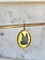 ERICA MOLINARI 18K Hand Painted Gold Foil Blue Butterfly with Diamond trio Pendant