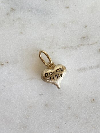 ERICA MOLINARI 14K Dolce Vita Baby Puff Heart Charm