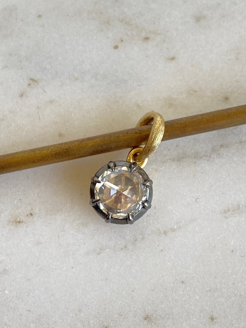 ERICA MOLINARI 18K 2.95ct Rosecut Diamond Pendant