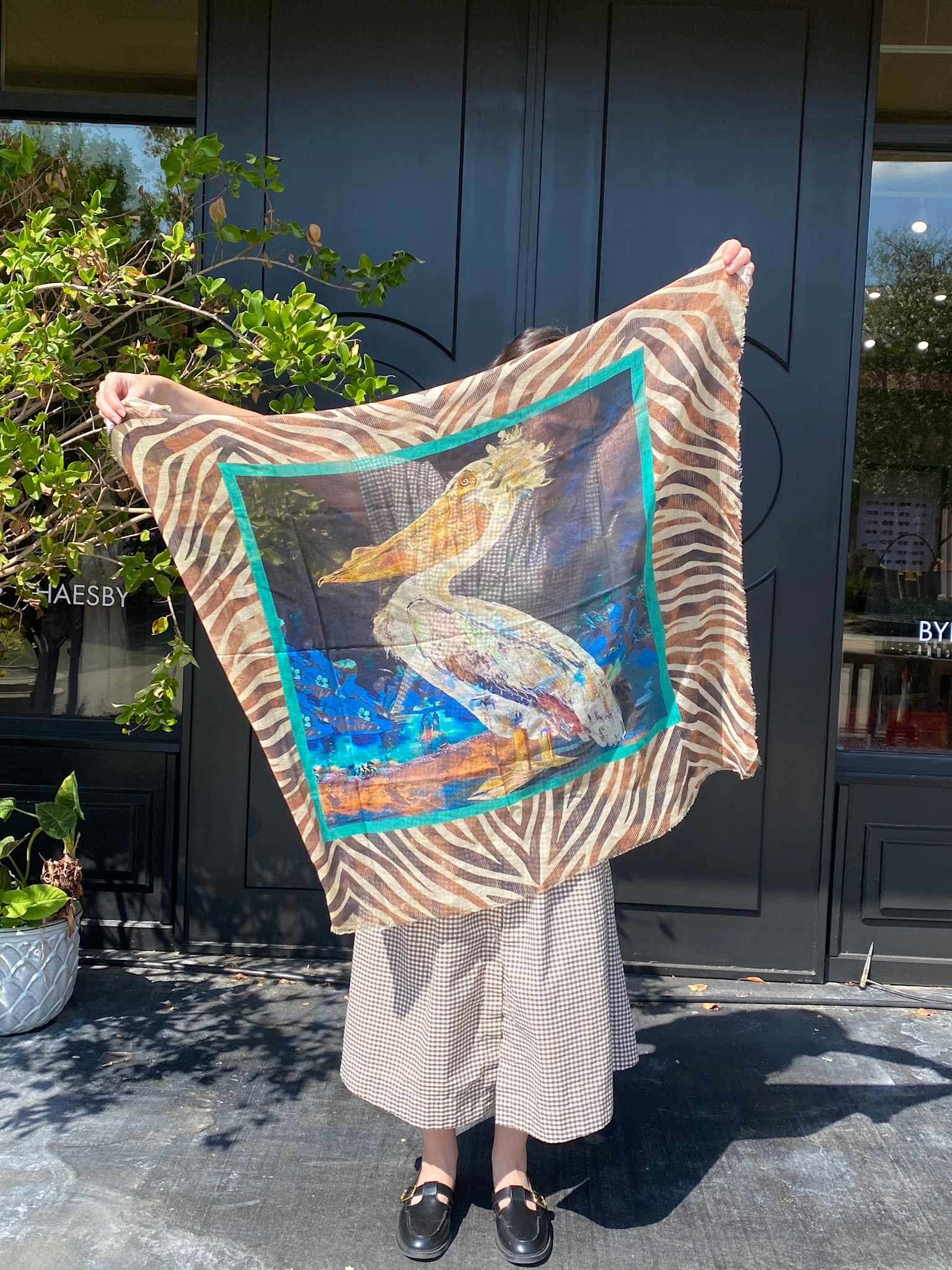 KIM BULLEN 38" Modal Scarf - Wild Magnolia